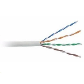 BAZAR- UTP kabel LYNX, Cat5E, drát, PVC, Dca, šedý, 305m - POŠKOZENÝ OBAL