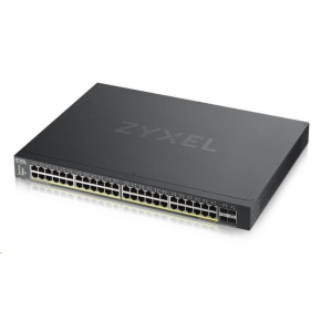 Zyxel XGS1935-52HP-EU0101F 52-port Smart Managed PoE Switch, 48x gigabit RJ45, 4x 10GbE SFP+, PoE budget 375W