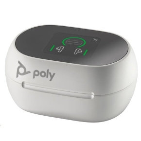 Poly Voyager Free 60+ MS Teams bluetooth headset, BT700 USB-A adaptér, dotykové nabíjecí pouzdro, bílá