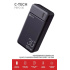 C-TECH Powerbanka 30000mAh, Li-Pol, 20W, USB-C/USB-A/micro USB