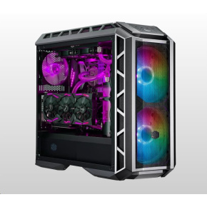 Cooler Master case MasterCase H500P Mesh ARGB, E-ATX, Průhledná bočnice, 2x 200mm RGB Fan, 1x 140mm Fan, Šedá