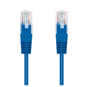 C-TECH kabel patchcord Cat5e, UTP, modrý, 1m