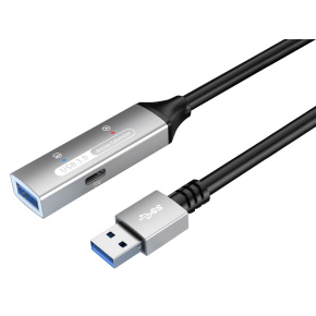 PREMIUMCORD USB 3.2. repeater a prodlužovací kabel Male-Female, 5Gbps Aluminium 5m