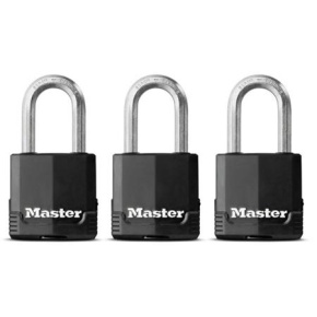 Master Lock Visací zámek z vrstvené oceli -  Excell - 48mm (3 ks / blistr)