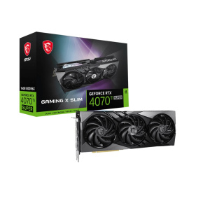 BAZAR - MSI VGA NVIDIA GeForce RTX 4070 Ti SUPER 16G GAMING X SLIM, 16G GDDR6X, 3xDP, 1xHDMI - Po opravě (Bez příšlušens
