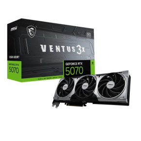 MSI VGA NVIDIA GeForce RTX 5070 12G VENTUS 3X OC, 12G GDDR7, 3xDP, 1xHDMI