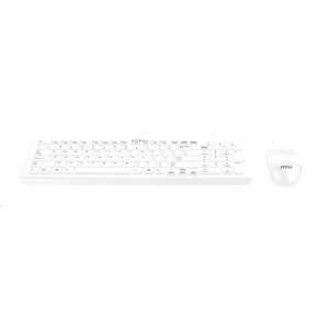 MSI set klávesnice a myši SK9626W, drátová, CZ/SK lokalizace, bílá