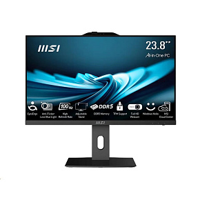 MSI AIO PRO AP242P (PRO AP242P 14M-1090XEU), i3-14100, 23.8" FHD, Anti-Glare, 16GB, 512GB SSD, No OS, Black MSI AIO PRO AP242P (PRO AP242P 14M-1090XEU), i3-14100, 23.8" FHD, Anti-Glare, 16GB, 512GB SSD, No OS, Black