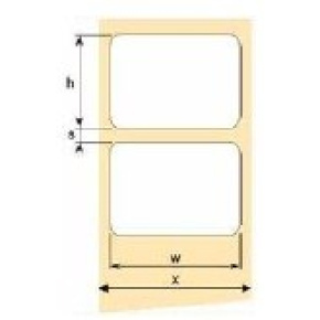 OEM samolepicí etikety 60mm x 25mm, bílý papír, cena za 2000ks