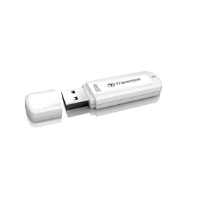 TRANSCEND Flash Disk 32GB JetFlash®370, USB 2.0 (R:16/W:6 MB/s) bílá