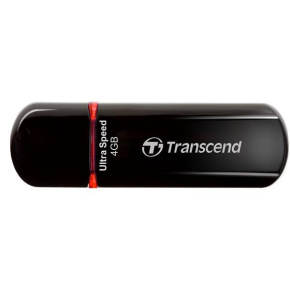 TRANSCEND Flash Disk 4GB JetFlash®600, USB 2.0 (R:20/W:10 MB/s) černá/červená