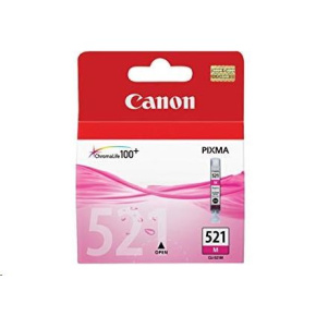 Canon CARTRIDGE CLI-521M purpurový pro iP3600, iP4600, iP4700, MP540, MP550,560, MP620,630,640, MP980,990 (470 str.)