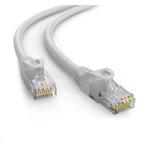 C-TECH kabel patchcord Cat6e, UTP, šedý, 40m