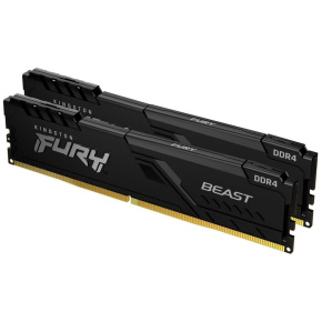 KINGSTON DIMM DDR4 16GB (Kit of 2) 2666MT/s CL16 FURY Beast Černá