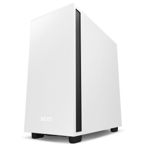 NZXT skříň H7 / ATX / 2x120 mm fan / USB-C / 2x USB / prosklená bočnice / černobílá