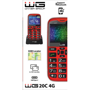 WG - Mobilní telefon WG20C / red
