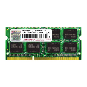 TRANSCEND SODIMM DDR3 8GB 1333MHz 2Rx8 CL9