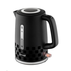 Concept RK2341 Rychlovarná konvice plastová 1,7 l s 3D potiskem černá