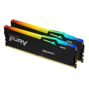 KINGSTON DIMM DDR5 64GB (Kit of 2) 5600MT/s CL36 FURY Beast RGB EXPO