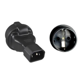 Adaptér IEC C14 na SCHUKO CEE 7/3 napětí 230V, 10A