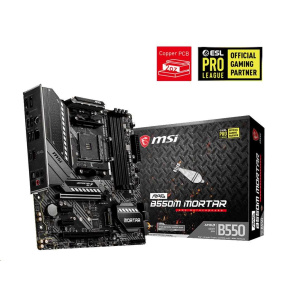 MSI MB Sc AM4 MAG B550M MORTAR, AMD B550, 4xDDR4, VGA, mATX