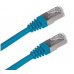 Patch kabel Cat6A, S-FTP - 1m, modrý