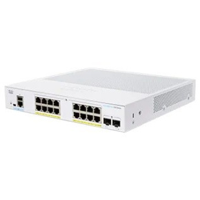 Cisco switch CBS350-16P-E-2G-EU (16xGbE,2xSFP,16xPoE+,120W,fanless)