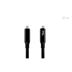 i-tec Thunderbolt 4/USB4 Class Pro Cable 240W with LCD (40 Gbps, 150 cm)