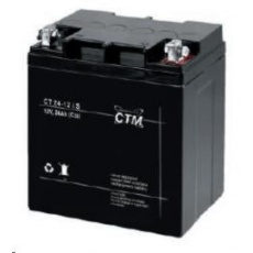 Baterie - CTM CT 12-24s (12V/24Ah - M5), životnost 5let