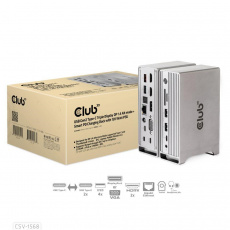 Club3D Dokovací stanice USB-C, Triple Display DP Alt mode Displaylink Dynamic PD Charging Dock with 120 Watt PS Club3D Dokovací stanice USB-C, Triple Display DP Alt mode Displaylink Dynamic PD Charging Dock with 120 Watt PS