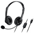 GENIUS sluchátka HS-230U, USB-C, 2.4m, černá