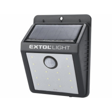 Extol Light (43130) světlo nástěnné s pohybovým čidlem, 120lm, solární nabíjení