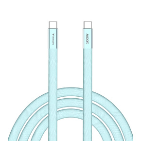 VERBATIM Kabel Sync & Charge SoftTouch USB-C, 100W, 120cm, modrá
