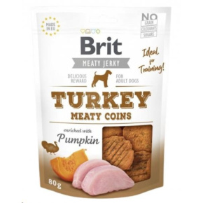 Brit Jerky Turkey Meaty Coins 80g