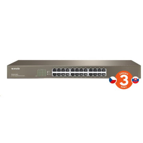 BAZAR - Tenda TEG1024G 24-Port Gigabit Ethernet Switch, 10/100/1000 Mb/s, Rackmount - poškozený obal