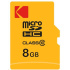 Kodak paměťová microSD karta 8GB Class10 w/adapter Extra