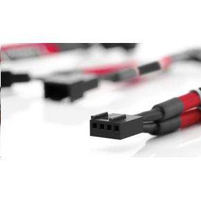 NOCTUA NA-SYC1.red - sada 3 ks prodlužovacích kabelů pro 4pin ventilátory, červená