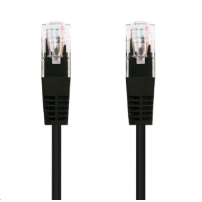 C-TECH kabel patchcord Cat5e, UTP, černý, 3m