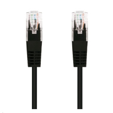 C-TECH kabel patchcord Cat5e, UTP, černý, 0,25m