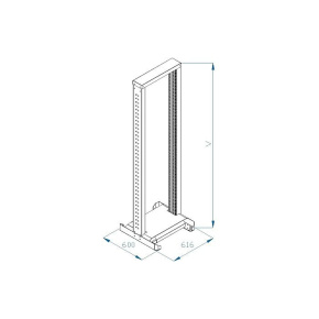 TRITON 19" montážní rám 37U, jednodílný