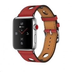 COTECi kožený řemínek pro Apple Watch 42 / 44mm červená COTECi kožený řemínek pro Apple Watch 42 / 44mm červená