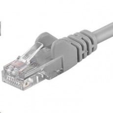 PREMIUMCORD Patch kabel UTP RJ45-RJ45 CAT5e 0.1m šedá