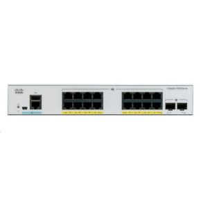 Cisco Catalyst C1000-16P-E-2G-L, 16x10/100/1000, 2xSFP, PoE - REFRESH