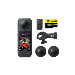 Insta360 X5 motocyklový balíček - akční kamera X5 + příslušenství na motorku