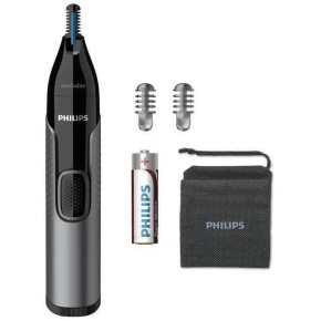 Philips Series 3000 NT3650/16 zastřihovač na chloupky v nose, v uších, obočí, voděodolný, 2 nástavce, na baterie, černý