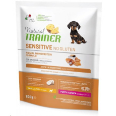 TRAINER Natural SENS.No glut.Pup&Jun Mini losos 800g TRAINER Natural SENS.No glut.Pup&Jun Mini losos 800g