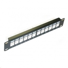 10" Patch panel XtendLan 12port, UTP, Cat6, krone, černý 10" Patch panel XtendLan 12port, UTP, Cat6, krone, černý