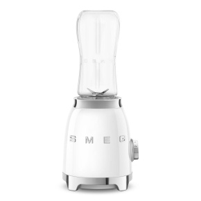 Smeg PBF01WHEU mini mixér, 300 W, 2 programy, 22000 RPM, nerezové dvojité ostří, bílý