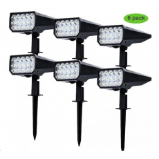 Viking venkovní solární LED světlo D15, sada 6 ks Viking venkovní solární LED světlo D15, sada 6 ks