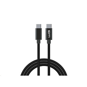 WG - Datový kabel Type-C na Type-C, 50 cm, černá